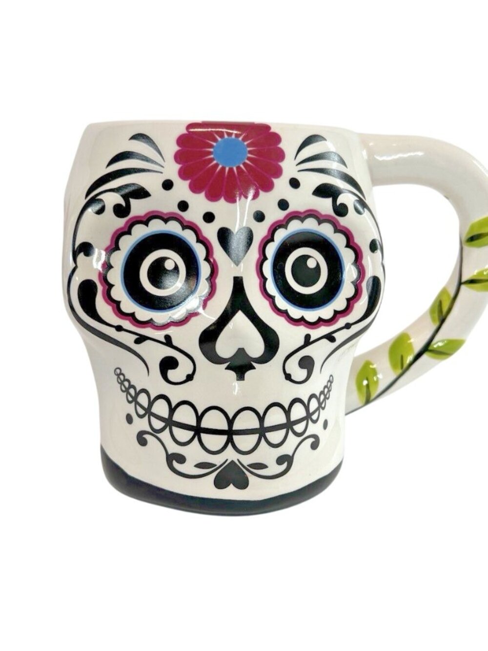 Day Of The Dead Coffee Mug Sugar Skull Halloween Decor Dia De Los Muertos Cup